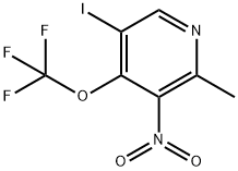 5-Iodo-2-methyl-3-nitro-4-(trifluoromethoxy)pyridine Structure