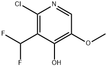 2-Chloro-3-(difluoromethyl)-4-hydroxy-5-methoxypyridine Structure