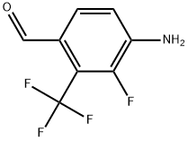 4-Amino-3-fluoro-2-(trifluoromethyl)benzaldehyde Structure