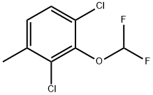 1,3-dichloro-2-(difluoromethoxy)-4-methylbenzene Structure