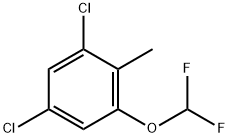 1,5-dichloro-3-(difluoromethoxy)-2-methylbenzene Structure