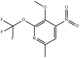 3-Methoxy-6-methyl-4-nitro-2-(trifluoromethoxy)pyridine Structure