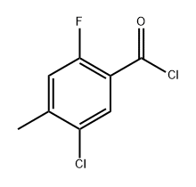 5-chloro-2-fluoro-4-methylbenzoyl chloride Structure