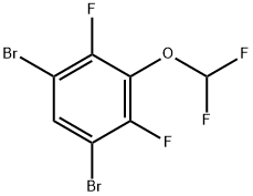 1,5-Dibromo-3-(difluoromethoxy)-2,4-difluorobenzene Structure