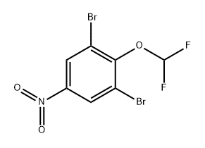 1,3-Dibromo-2-difluoromethoxy-5-nitrobenzene Structure