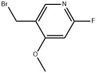 5-(Bromomethyl)-2-fluoro-4-methoxypyridine Structure