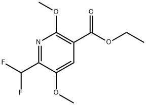 Ethyl 2-(difluoromethyl)-3,6-dimethoxypyridine-5-carboxylate Structure