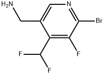 5-(Aminomethyl)-2-bromo-4-(difluoromethyl)-3-fluoropyridine Structure