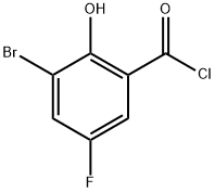 3-Bromo-5-fluoro-2-hydroxybenzoyl chloride Structure