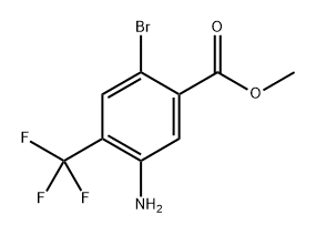 5-Amino-2-bromo-4-trifluoromethyl-benzoic acid methyl ester Structure