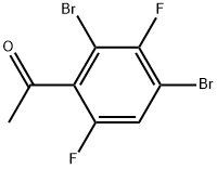 1-(2,4-Dibromo-3,6-difluorophenyl)ethanone Structure