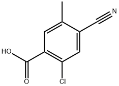 2-Chloro-4-cyano-5-methylbenzoic acid Structure