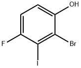 2-Bromo-4-fluoro-3-iodophenol Structure