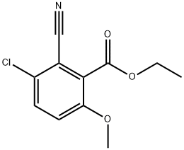 Ethyl 3-chloro-2-cyano-6-methoxybenzoate Structure