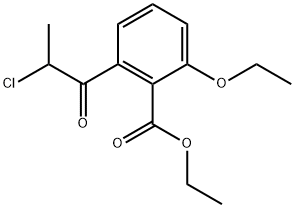 Ethyl 2-(2-chloropropanoyl)-6-ethoxybenzoate Structure