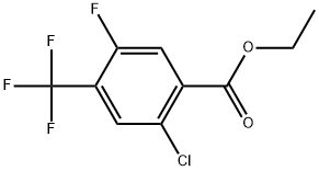 Ethyl 2-chloro-5-fluoro-4-(trifluoromethyl)benzoate Structure