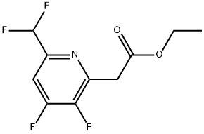 Ethyl 3,4-difluoro-6-(difluoromethyl)pyridine-2-acetate Structure