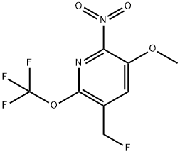 3-(Fluoromethyl)-5-methoxy-6-nitro-2-(trifluoromethoxy)pyridine Structure