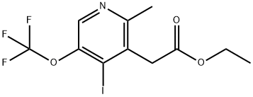 Ethyl 4-iodo-2-methyl-5-(trifluoromethoxy)pyridine-3-acetate Structure