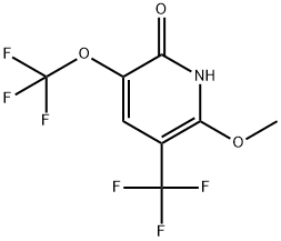 2-Hydroxy-6-methoxy-3-(trifluoromethoxy)-5-(trifluoromethyl)pyridine Structure