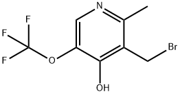 3-(Bromomethyl)-4-hydroxy-2-methyl-5-(trifluoromethoxy)pyridine Structure