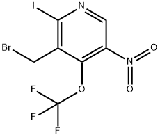 3-(Bromomethyl)-2-iodo-5-nitro-4-(trifluoromethoxy)pyridine Structure