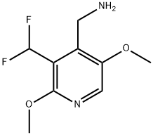 4-(Aminomethyl)-3-(difluoromethyl)-2,5-dimethoxypyridine Structure