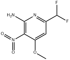 2-Amino-6-(difluoromethyl)-4-methoxy-3-nitropyridine Structure