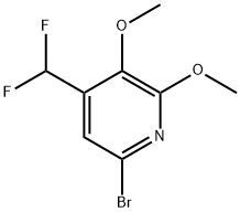 6-Bromo-4-(difluoromethyl)-2,3-dimethoxypyridine 구조식 이미지