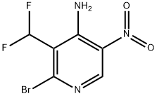 4-Amino-2-bromo-3-(difluoromethyl)-5-nitropyridine Structure