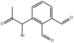 1-Bromo-1-(2,3-diformylphenyl)propan-2-one Structure