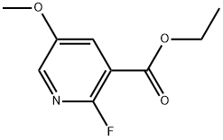 Ethyl 2-fluoro-5-methoxy-3-pyridinecarboxylate Structure