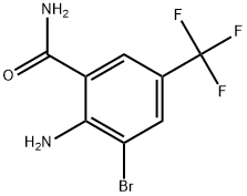 2-amino-3-bromo-5-(trifluoromethyl)benzamide Structure