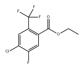 Ethyl 4-chloro-5-fluoro-2-(trifluoromethyl)benzoate 구조식 이미지