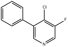 4-chloro-3-fluoro-5-phenylpyridine Structure