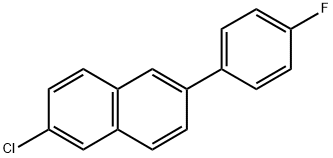 2-Chloro-6-(4-fluorophenyl)naphthalene Structure