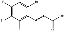 3-(3,6-Dibromo-2,4-difluorophenyl)-2-propenoic acid Structure