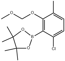 2-(6-Chloro-2-(methoxymethoxy)-3-methylphenyl)-4,4,5,5-tetramethyl-1,3,2-dioxaborolane Structure