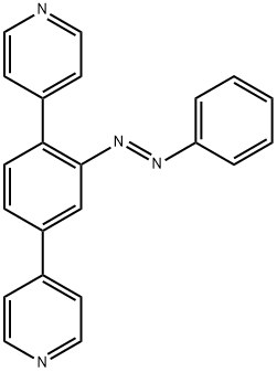 Pyridine, 4,4'-[3-[(1E)-2-phenyldiazeno]-1,4-phenylene]bis- Structure