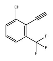 1-chloro-2-ethynyl-3-(trifluoromethyl)benzene Structure