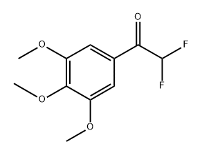 2,2-Difluoro-1-(3,4,5-trimethoxyphenyl)ethanone 구조식 이미지