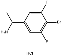 1-(4-bromo-3,5-difluorophenyl)ethan-1-amine hydrochloride Structure