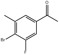 1-(4-Bromo-3-fluoro-5-methylphenyl)ethanone 구조식 이미지