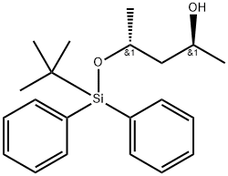 rel (2R,4S)-4-(tert-Butyl-diphenyl-silanyloxy)-pentan-2-ol 구조식 이미지