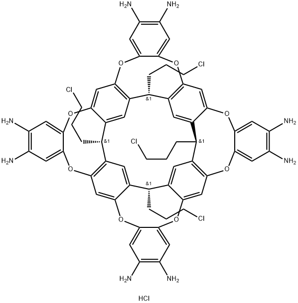 C64H60Cl4N8O8 8HCl Structure