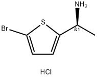 (1S)-1-(5-Bromothiophen-2-yl)ethan-1-amine Hydrochloride Structure