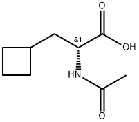 Cyclobutanepropanoic acid, α-(acetylamino)-, (αR)- Structure