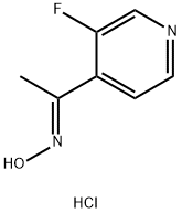 N-[1-(3-fluoropyridin-4-yl)ethylidene]hydroxylamine hydrochloride Structure