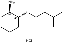 Trans-2-(3-methylbutoxy)cyclohexan-1-amine hydrochloride Structure