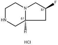 (8as)-7(S)-Fluoro-octahydropyrrolo[1,2-A]piperazine Dihydrochloride Structure